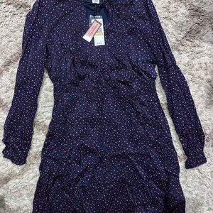 Vineyard Vines Blue Starry Long Sleeve Sundress